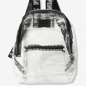 Victoria Secret Pink Clear Campus Backpack